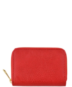 Fashion Solid Color Mini Wallet  AD017 RED
